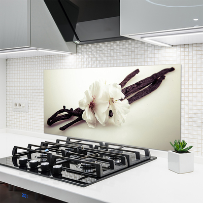 Painel vidro cozinha Flores Planta Natureza