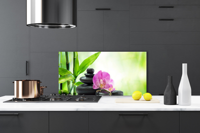 Painel cozinha Folhas Gráficas de Bambu