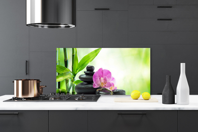 Painel cozinha Folhas Gráficas de Bambu