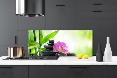 Painel cozinha Folhas Gráficas de Bambu