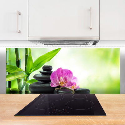 Painel cozinha Folhas Gráficas de Bambu