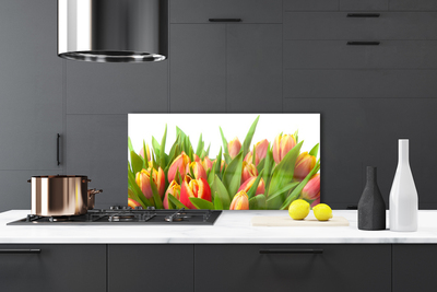 Painel cozinha Tulipas Flores Planta