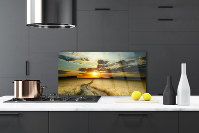 Painel cozinha Paisagem de campo de caminho