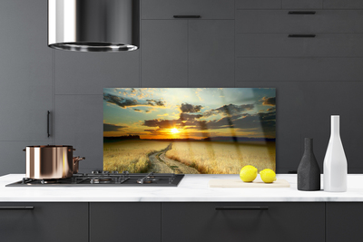 Painel cozinha Paisagem de campo de caminho