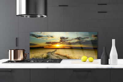 Painel cozinha Paisagem de campo de caminho