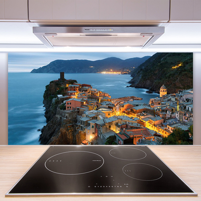 Painel cozinha Paisagem das Montanhas da Cidade do Mar