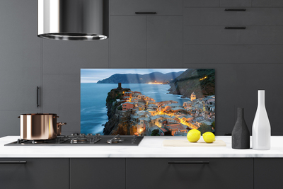 Painel cozinha Paisagem das Montanhas da Cidade do Mar