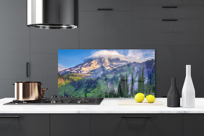 Painel cozinha Paisagem de floresta de montanha Natureza