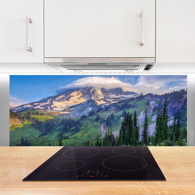 Painel cozinha Paisagem de floresta de montanha Natureza