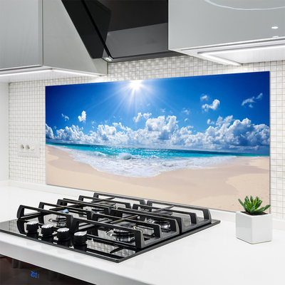 Painel cozinha Praia Mar Sol Paisagem