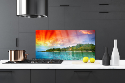 Painel cozinha Paisagem do céu da floresta do mar