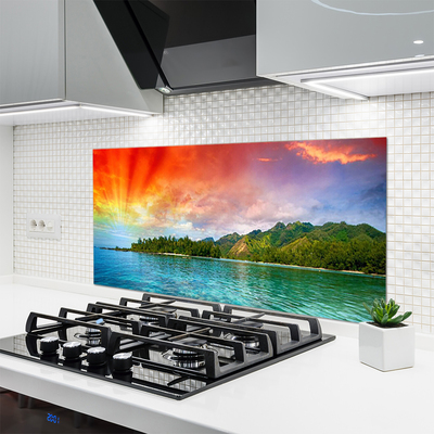 Painel cozinha Paisagem do céu da floresta do mar