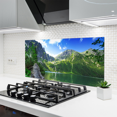 Painel vidro cozinha Natureza do Lago da Montanha