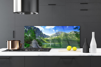 Painel vidro cozinha Natureza do Lago da Montanha