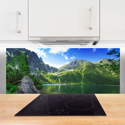 Painel vidro cozinha Natureza do Lago da Montanha