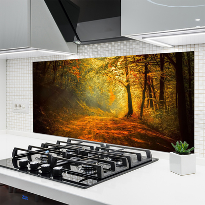 Painel cozinha Caminho da Floresta Árvores Natureza