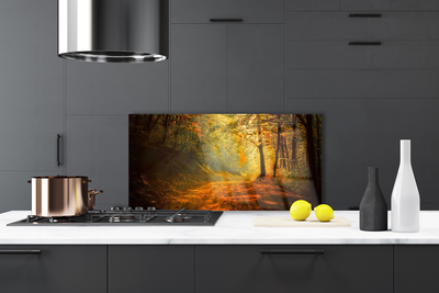 Painel cozinha Caminho da Floresta Árvores Natureza
