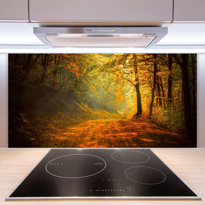 Painel cozinha Caminho da Floresta Árvores Natureza