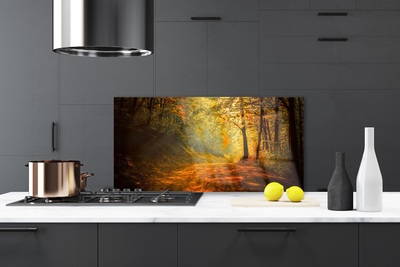 Painel cozinha Caminho da Floresta Árvores Natureza