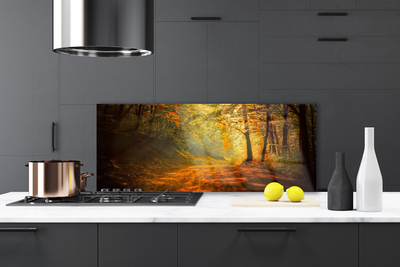 Painel cozinha Caminho da Floresta Árvores Natureza