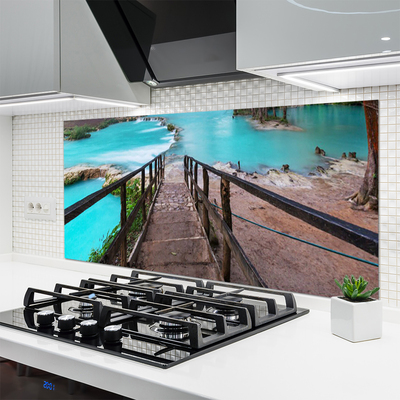 Painel vidro cozinha Arquitetura do Lago Stairs