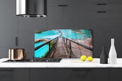 Painel vidro cozinha Arquitetura do Lago Stairs