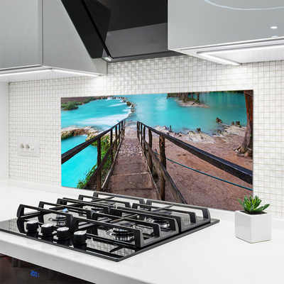 Painel vidro cozinha Arquitetura do Lago Stairs