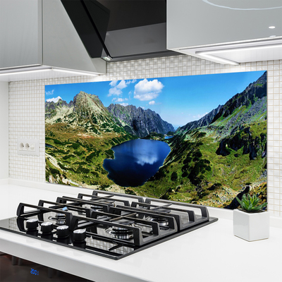 Painel cozinha Paisagem de lago de montanha