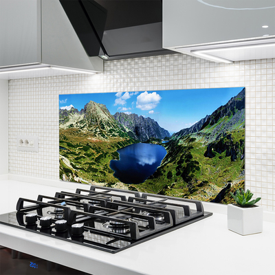 Painel cozinha Paisagem de lago de montanha