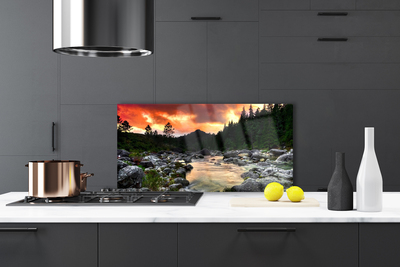 Painel cozinha Lago Rio Floresta Natureza