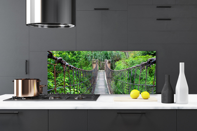 Painel vidro cozinha Arquitetura de árvores de ponte