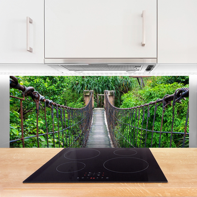 Painel vidro cozinha Arquitetura de árvores de ponte