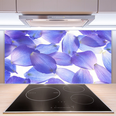 Painel vidro cozinha Pétalas Planta Natureza