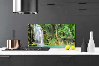 Painel vidro cozinha Cachoeira Floresta Natureza