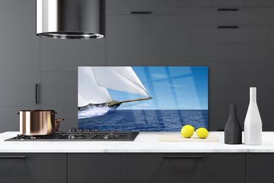 Painel cozinha Paisagem do mar do barco