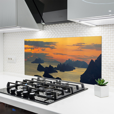 Painel cozinha Paisagem das Montanhas Sea Rocks