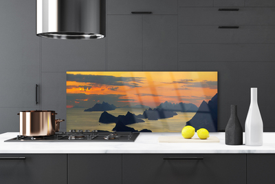 Painel cozinha Paisagem das Montanhas Sea Rocks