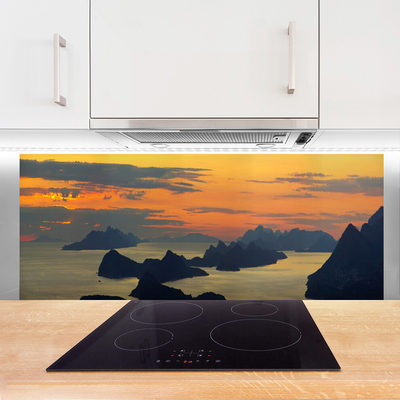 Painel cozinha Paisagem das Montanhas Sea Rocks