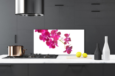 Painel vidro cozinha Flores Planta Natureza