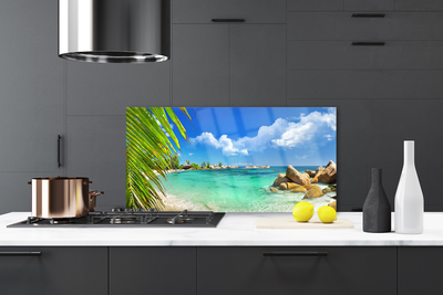 Painel vidro cozinha Paisagem de rochas marinhas