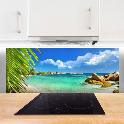 Painel vidro cozinha Paisagem de rochas marinhas