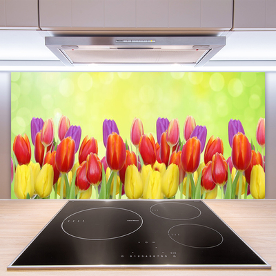 Painel cozinha Tulipas Flores Planta