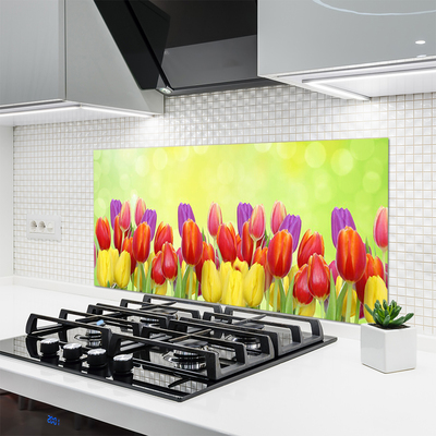 Painel cozinha Tulipas Flores Planta