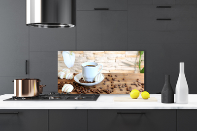 Painel cozinha Caneca de cozinha com grãos de café