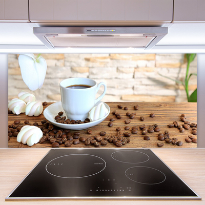 Painel cozinha Caneca de cozinha com grãos de café