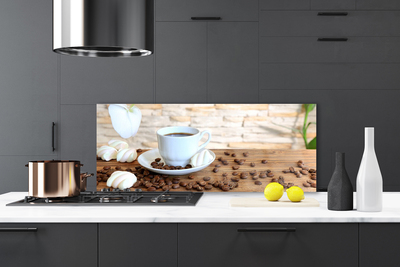 Painel cozinha Caneca de cozinha com grãos de café