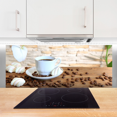 Painel cozinha Caneca de cozinha com grãos de café