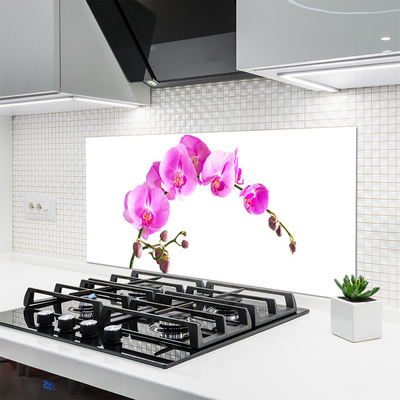 Painel vidro cozinha Flores Planta Natureza