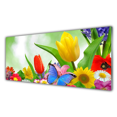 Painel cozinha Flores de borboleta Natureza