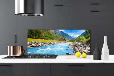Painel cozinha Paisagem de rios e montanhas